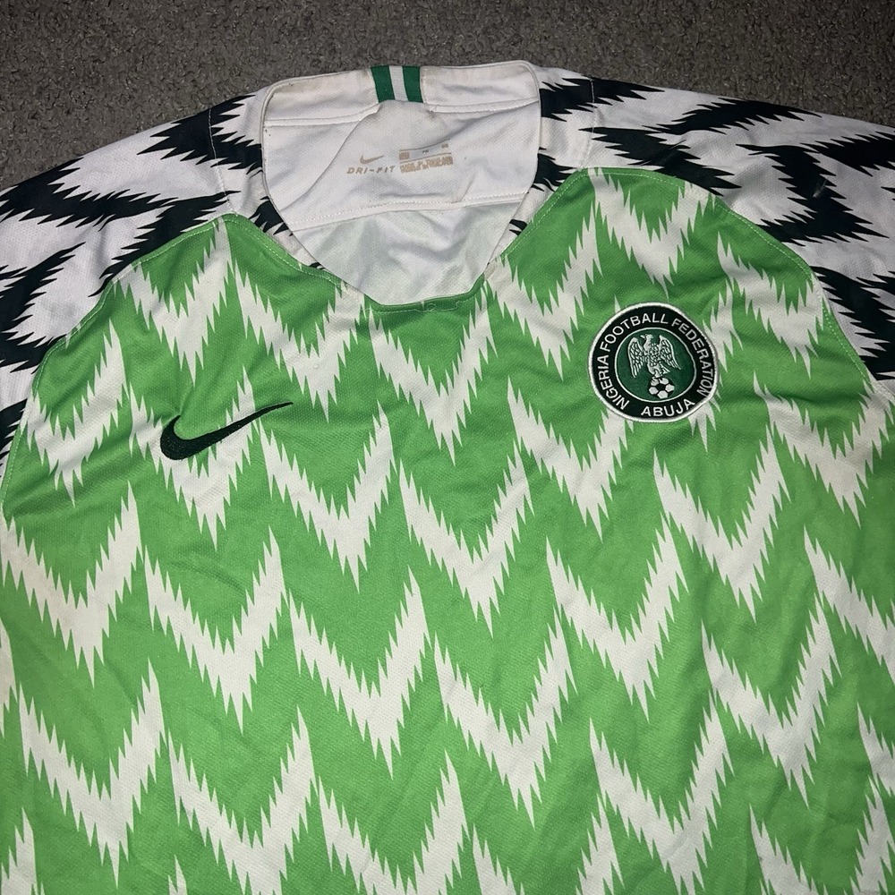 Nike Nigeria Soccer Football Federation Abuja World Cup 2018 Home Stadium Jersey